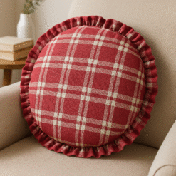⭐ Rustikales Rot-Weiß-Karo - warmer Dekostoff für ihr Zuhause (580 g/m²)