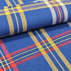 SUPER PREIS-parisque blau-plaid (Breite 2,80m,190g/m2)-dekorativer Stoff LETZTES STÜCK 2,70m/17,50€