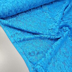 Spitze - Türkisblau, elastisch  LETZTES STÜCK 3 m / 22,50 €