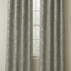 Exklusiver silberner Jacquardstoff mit barockem Muster (Breite 2,80m, 205g/m2) 1 m / 17,50 €