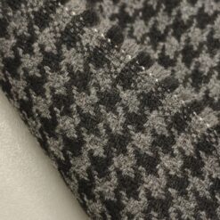 Schwarz-graues Pepita - edler Stoff für Mäntel und Jacken (400g/m²)