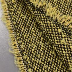 Woll-Bouclé - Senfgelbe LETZTER REST 3,50 m